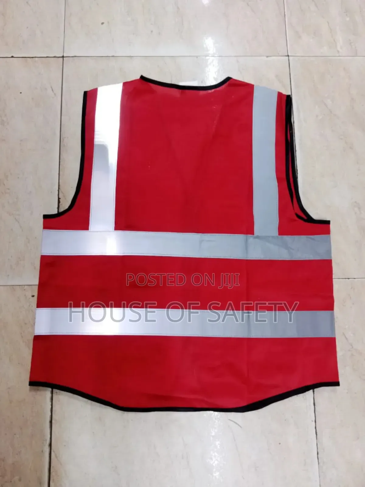 Red Pockets Reflective Vest