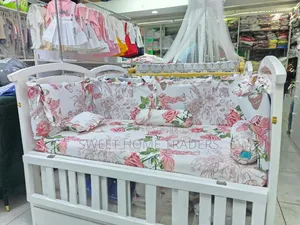 Baby Cot Bumper With Bedsheets