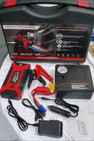Multifunction Car Power Bank Jumpstarter With Air Compressor