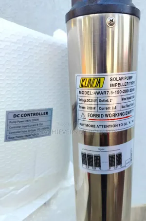 Dc Solar Submersible Water Pump 150mtrs 2200w 280v