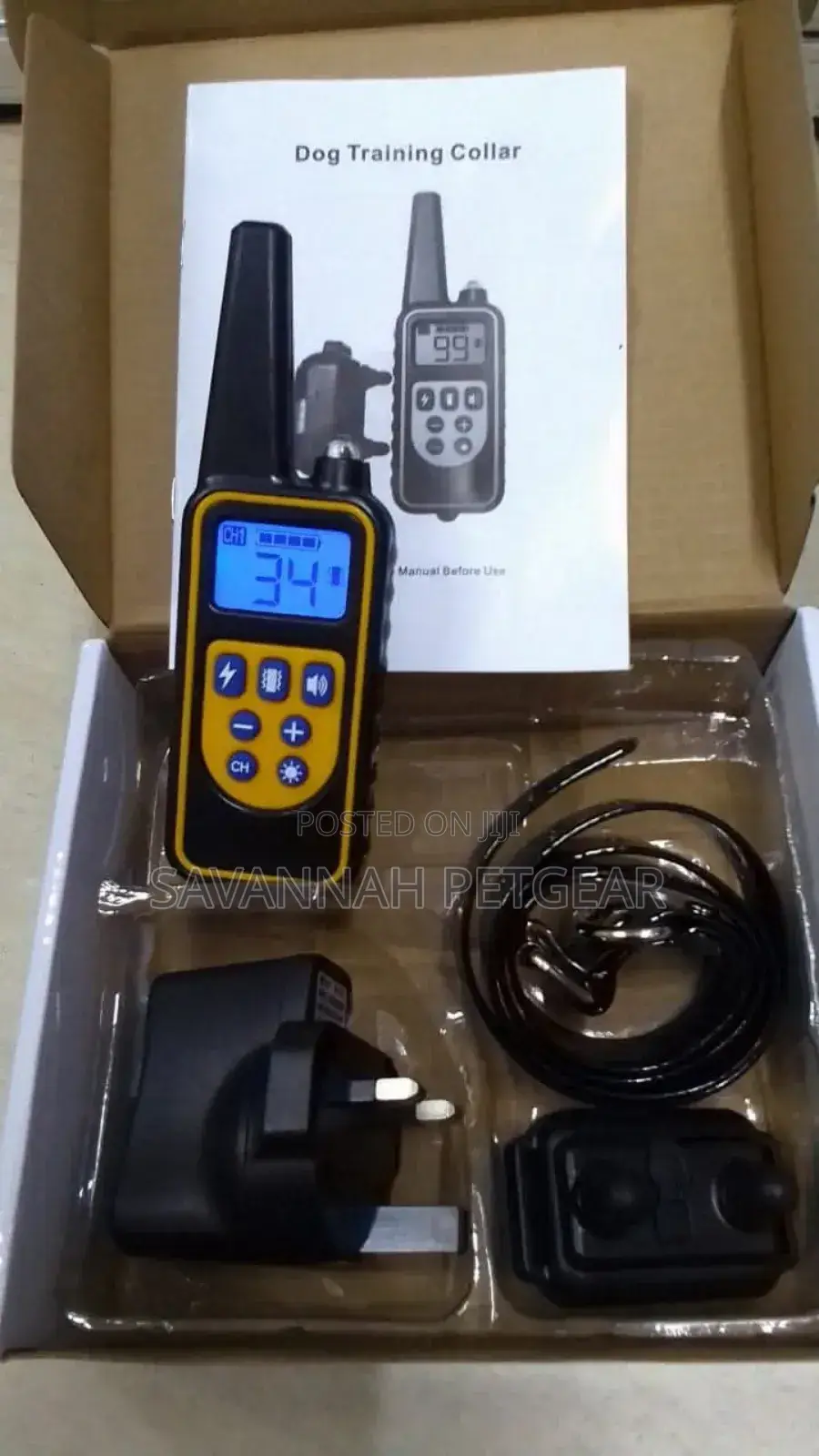 Rechargeable Dog Shock Collar With 3 Training Modes - 1 Collar
