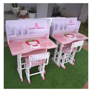 High Quality Elegant Kids Study Table Pink