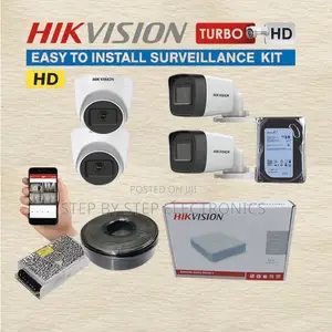 Clear Day Night Vision Hikvision 4 Full Hd 2mp CCTV Kit 1080p Cameras