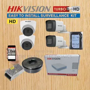 Hikvision 4 1080p 2mp CCTV Cameras Security System With Night Vision