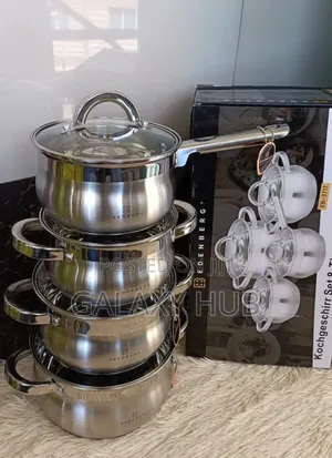 8 Pieces Edenberg Eb-3717 Stainless Steel Cookware Set