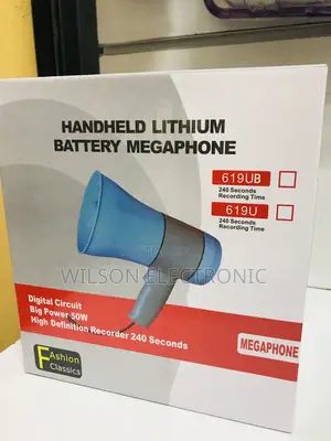 Handheld Lithium Battery Megaphone. 50w