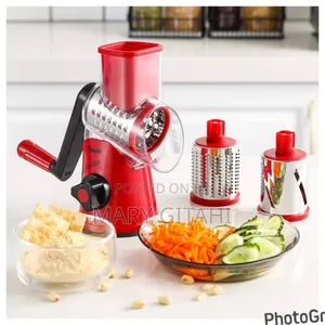 Rotary Drum Grater Veggie Slicer With 3 Slicing Options