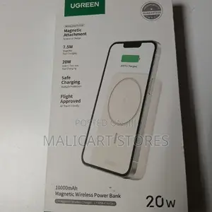 Ugreen 10000mah Magnetic Wireless Power Bank Beige – Pb561