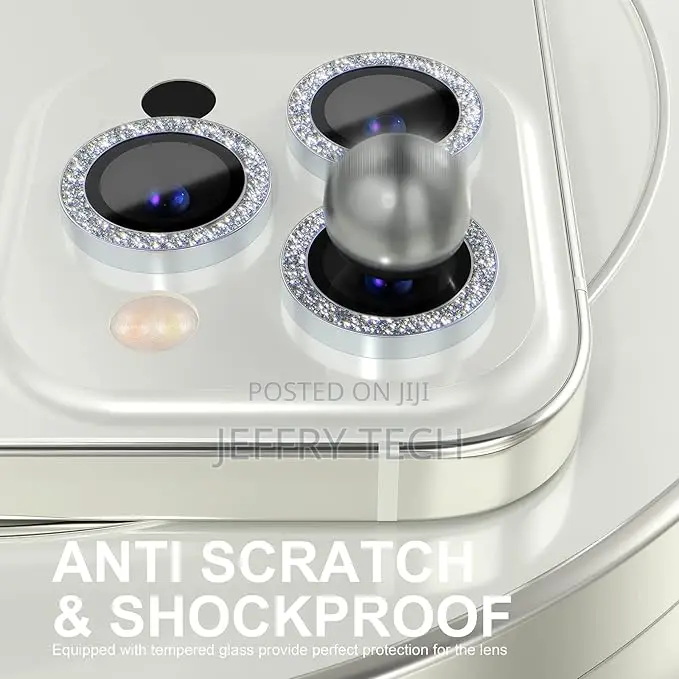 Choiche iPhone 14 Pro Camera Lens Protector Bling Metal Ring Protector