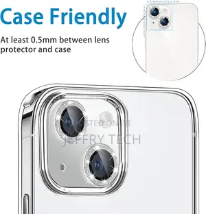 iPhone 14 Plus Camera Lens Protector, Bling Glitter