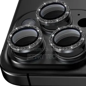 Cojoc iPhone 16 Pro Max Camera Lens Protector - Glitter Black
