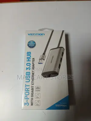 Vention Usb 3.0 to Usb 3.0 Hub With Gigabit Ethernet Adapter