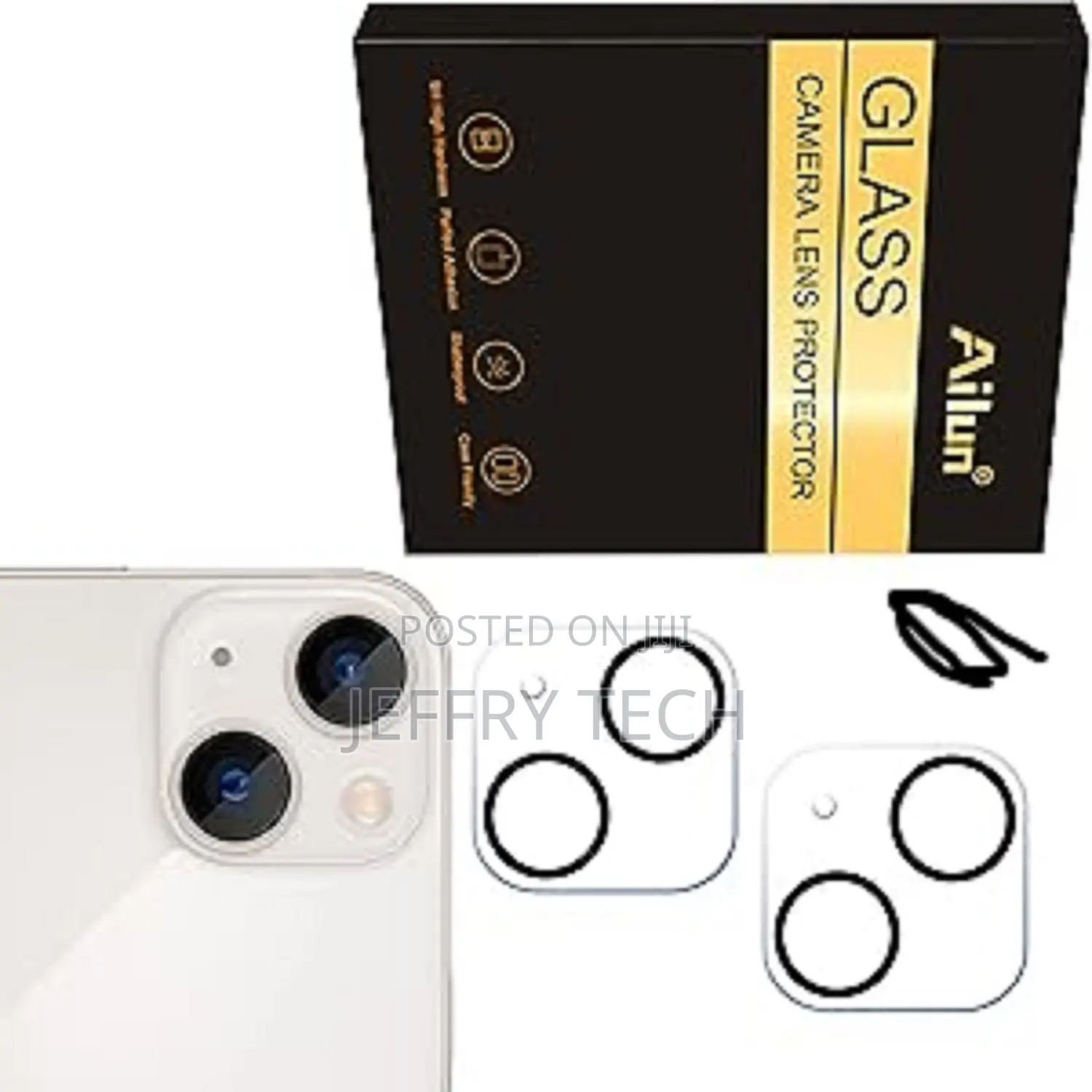 Ailun Full Camera Lens Protector for iPhone 13 Tempered Glass