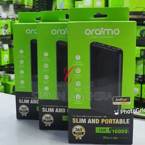 Oraimo Toast 10 Flash P118d 10,000mah Slim and Portable Power Bank