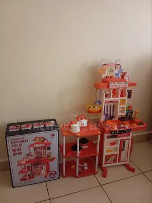 Pink With 73 Pieces Kids Kitchen Set