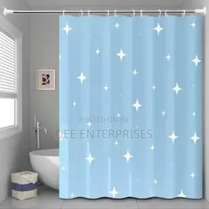 Waterproof Shower
 Curtain 
-Size 180x200cm
-