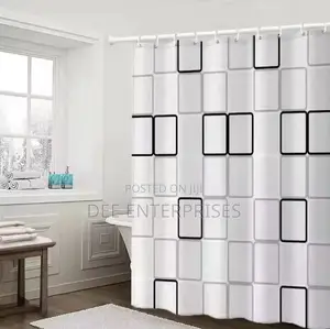 Waterproof Shower
 Curtain 
-Size 180x200cm
-