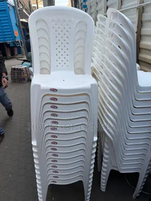 White Strong Armless Plastic Chairs.Very Long Lasting Chairs