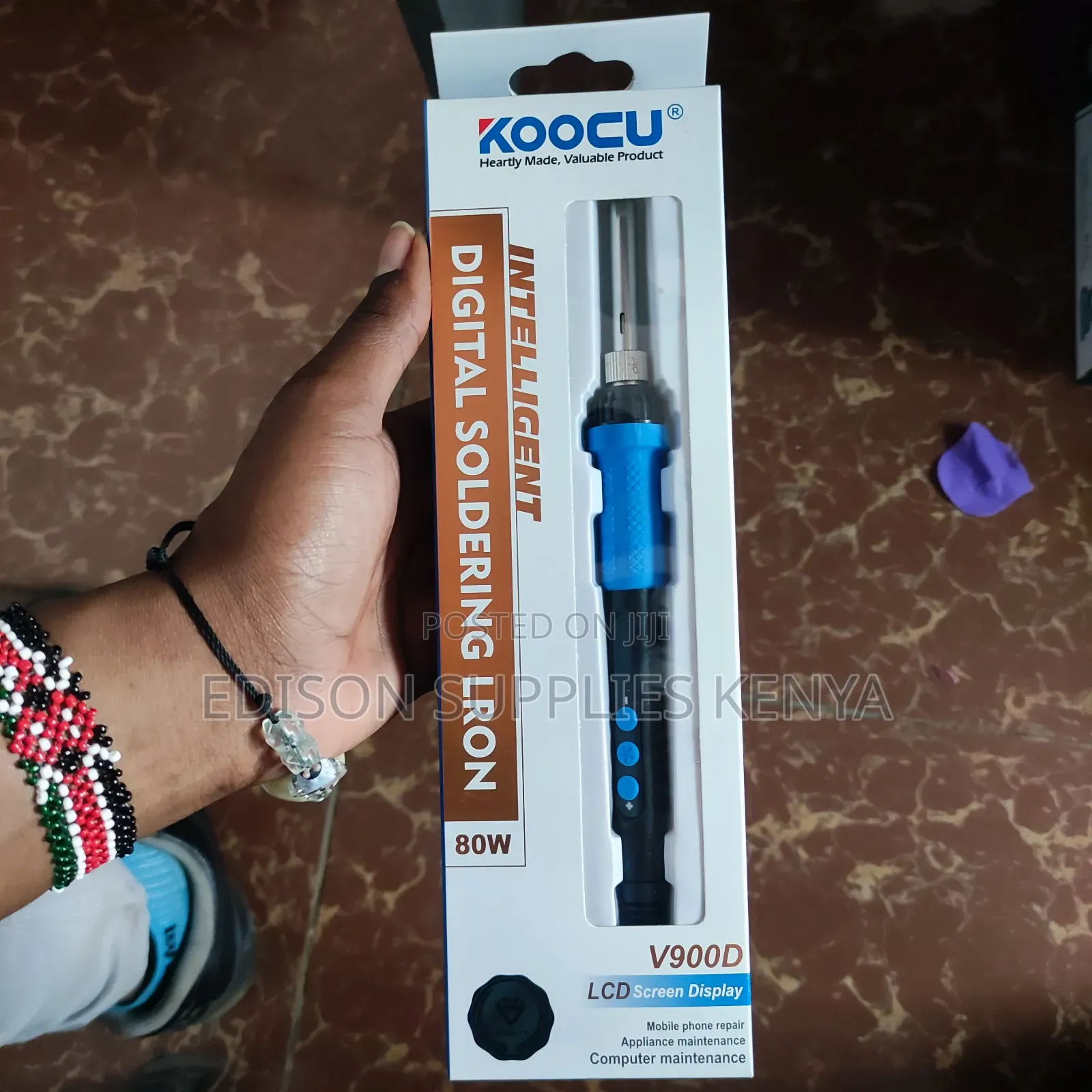 Digital Soldering Iron 80w/120w Adjustable Temp Lcd Display Solder Gun