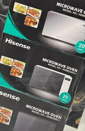 Black Hisense Microwave