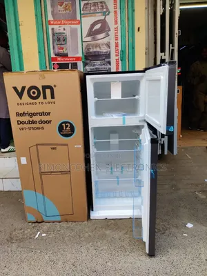 Von Double Door Fridge 175litres Direct Cool