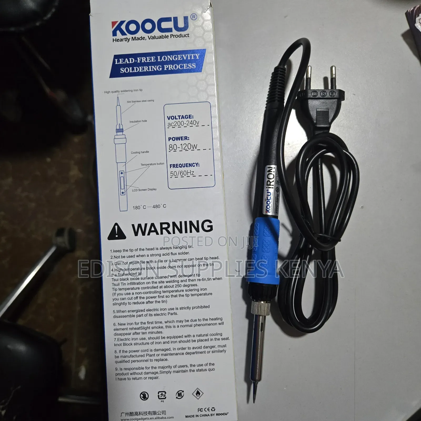 Digital Soldering Iron 80w/120w Adjustable Temp Lcd Display Solder Gun