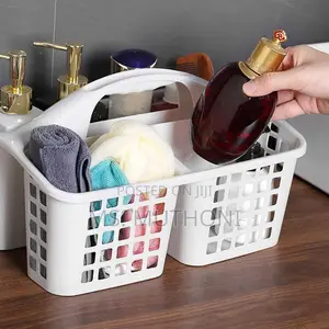 3 Compartments Plastic Shower Caddy Basket