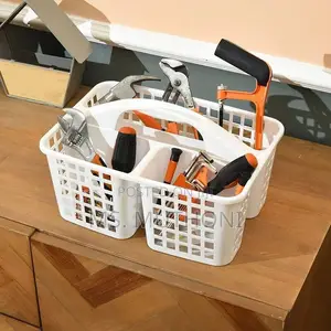 3 Compartments Plastic Shower Caddy Basket