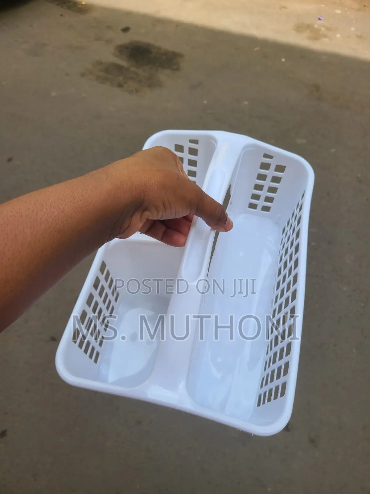 3 Compartments Plastic Shower Caddy Basket
