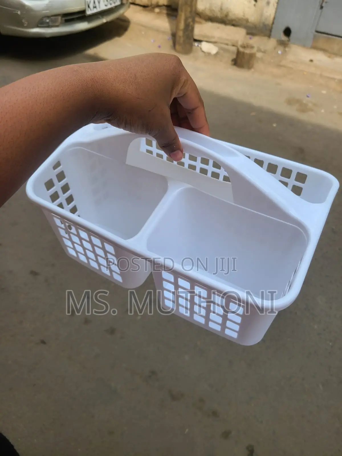3 Compartments Plastic Shower Caddy Basket