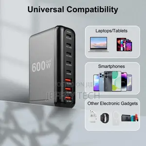 600w Usb a Usb C Charging Station,5 Type-C Ports 【2×140w, 2