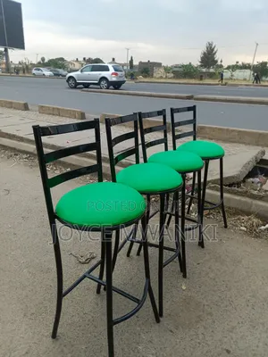 High Bar Flat Chairs, Green. .
