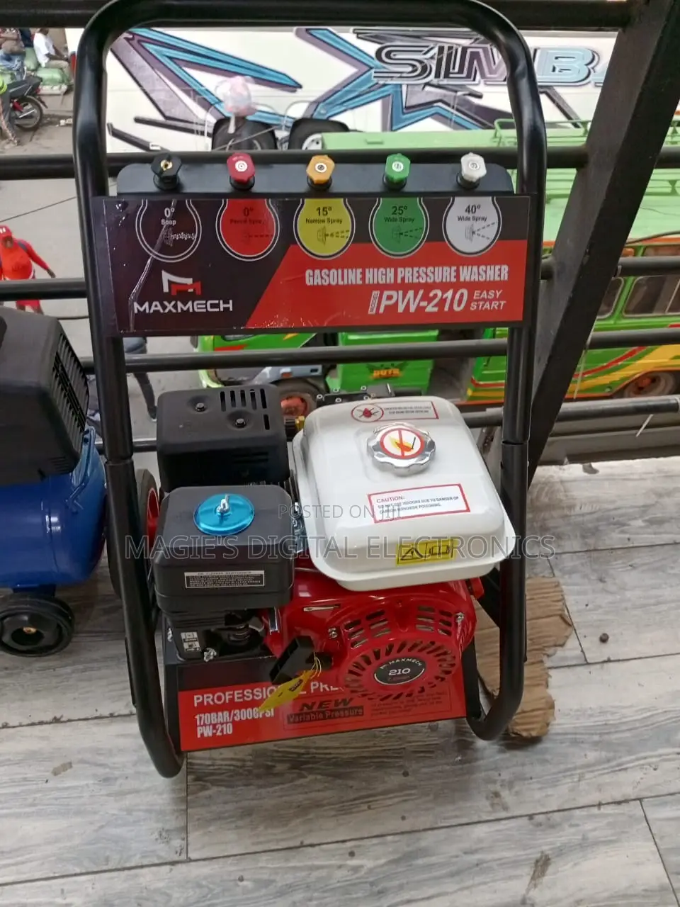 Top Guarantee 3000psi Maxmech Petrol Pressure Washer