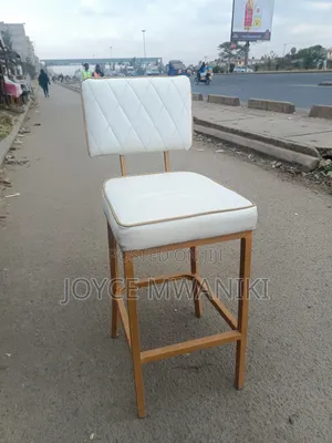 High Bar Chair, Cream White 