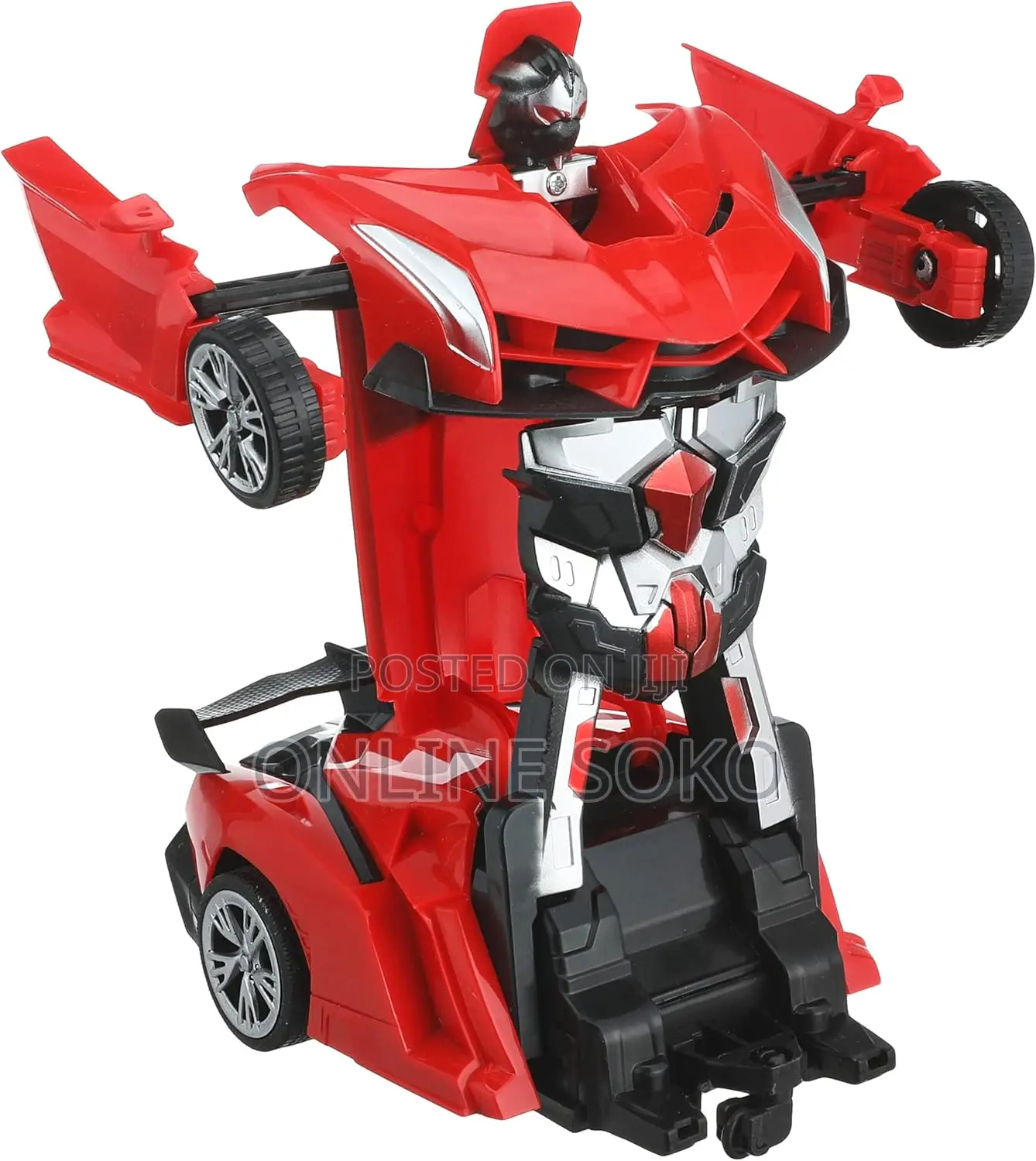 Kids Rechargeable Remote Control Deformation Robot Car Toy