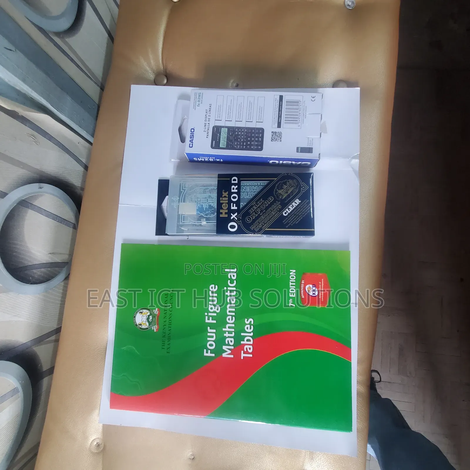 High-school Form 4 Pack , Calculator,  Logtable. Clear Set Free Ruler
