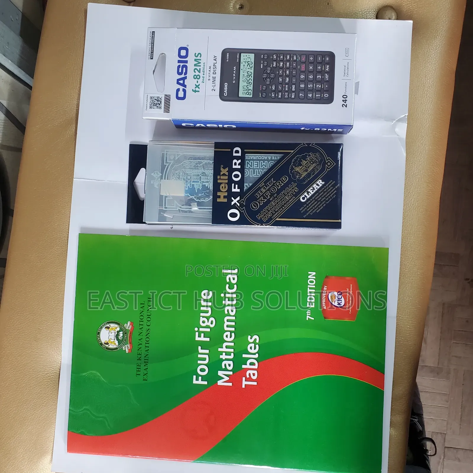 High-school Form 4 Pack , Calculator,  Logtable. Clear Set Free Ruler