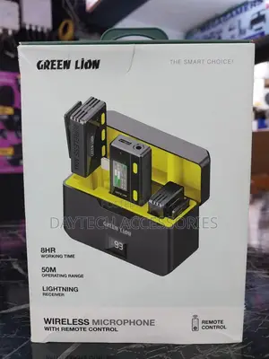 Green Lion 2-in-1 Wireless Microphone for iPhone Lightning