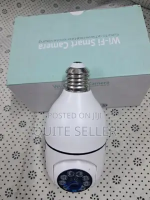 Icsee Single Lens Bulb PTZ Camera With Hd Night Vision Indoor Outdoor