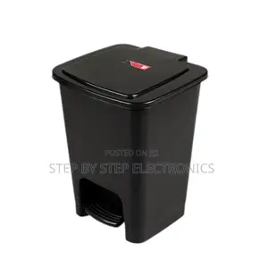 Hands-Free 30l Litres Hard Plastic Step Pedal Waste Bin Trash Can