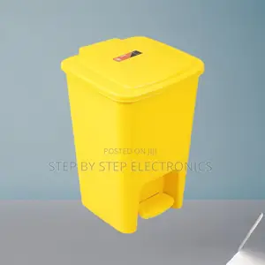Durable 30l Hard Plastic Step Pedal Waste Bin Trash Can for Bathrooms