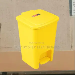 Simple Design 30l Hard Plastic Step Pedal Waste Bin Trash Can