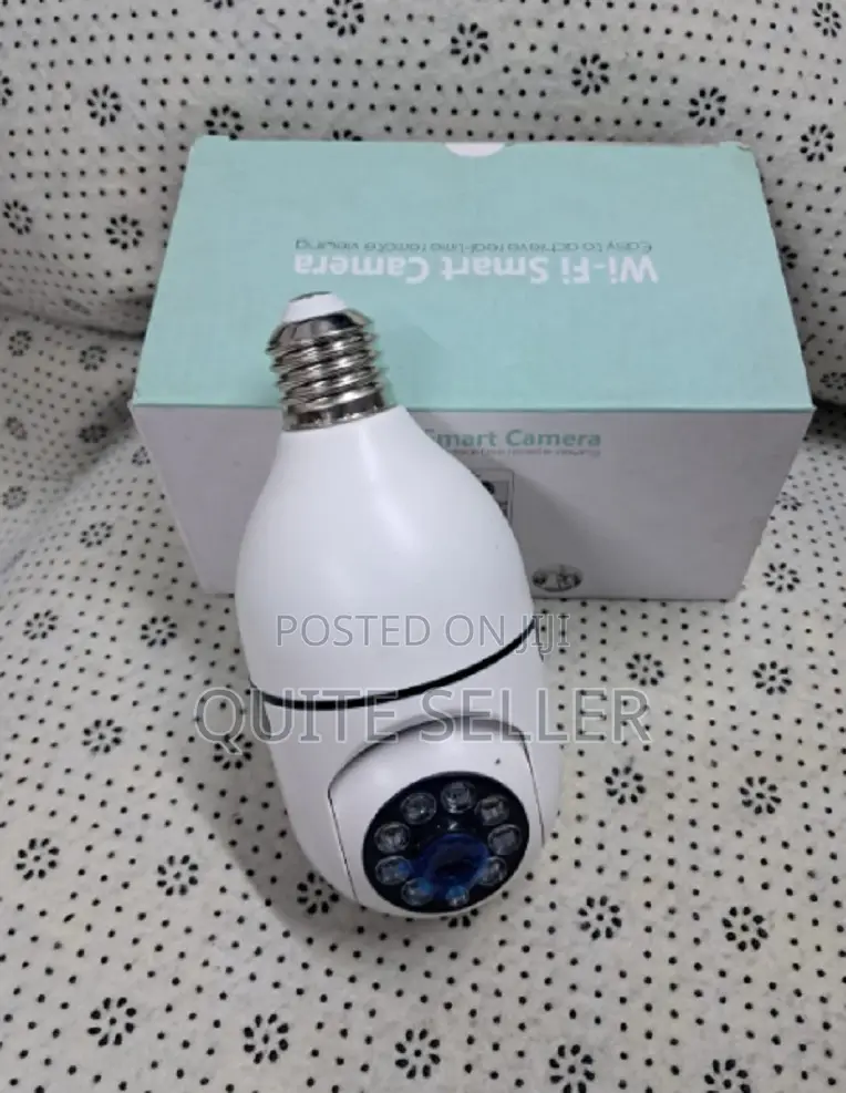 Icsee PTZ Bulb Camera Bulb Camera 1080p Auto Rotating Wifi CCTV