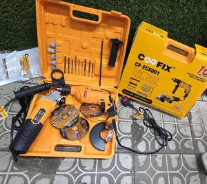 Coofix Electric Combo Kit/Angle Grinder and Drill Combo Kit