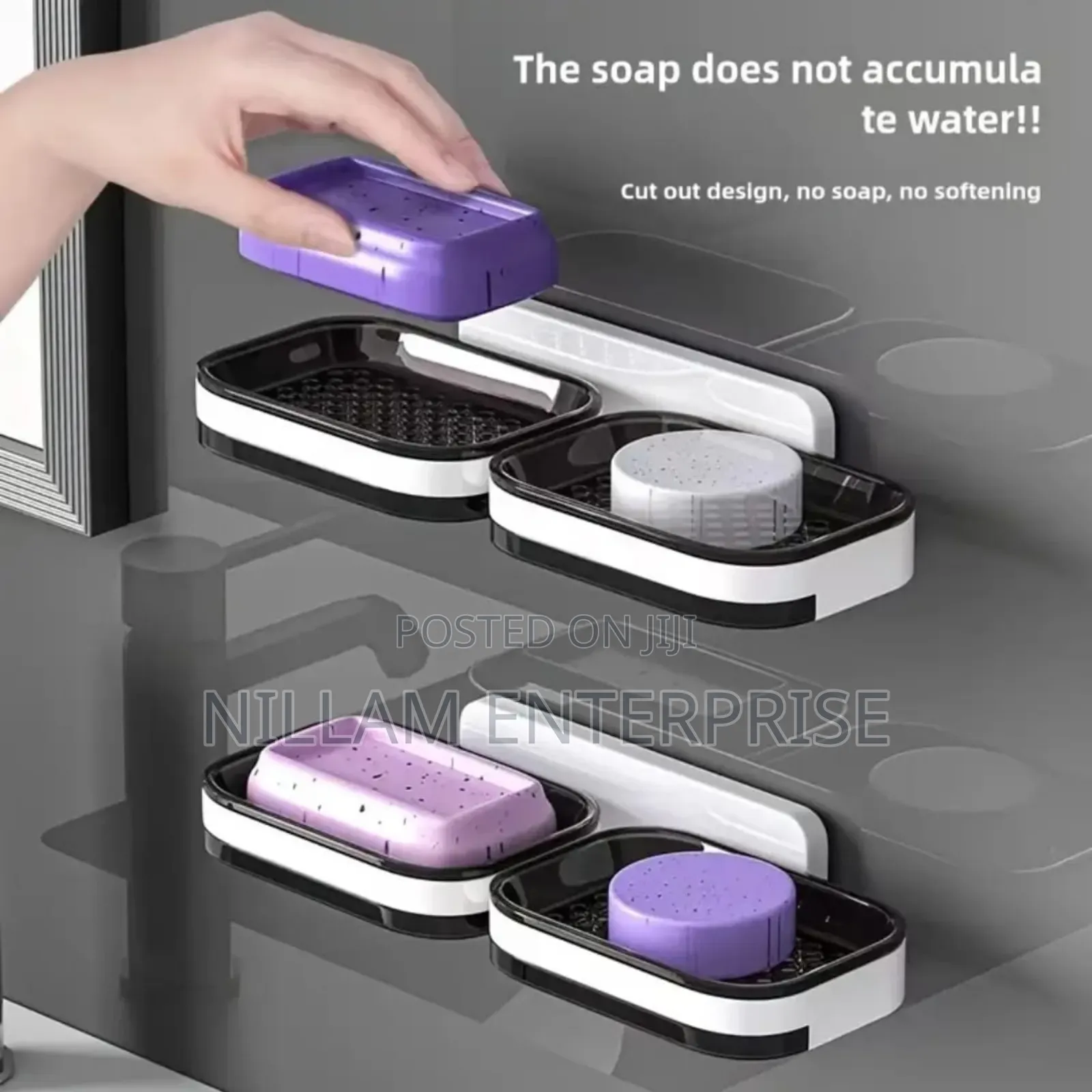Double-Layer Wall-Mounted Soap Dish