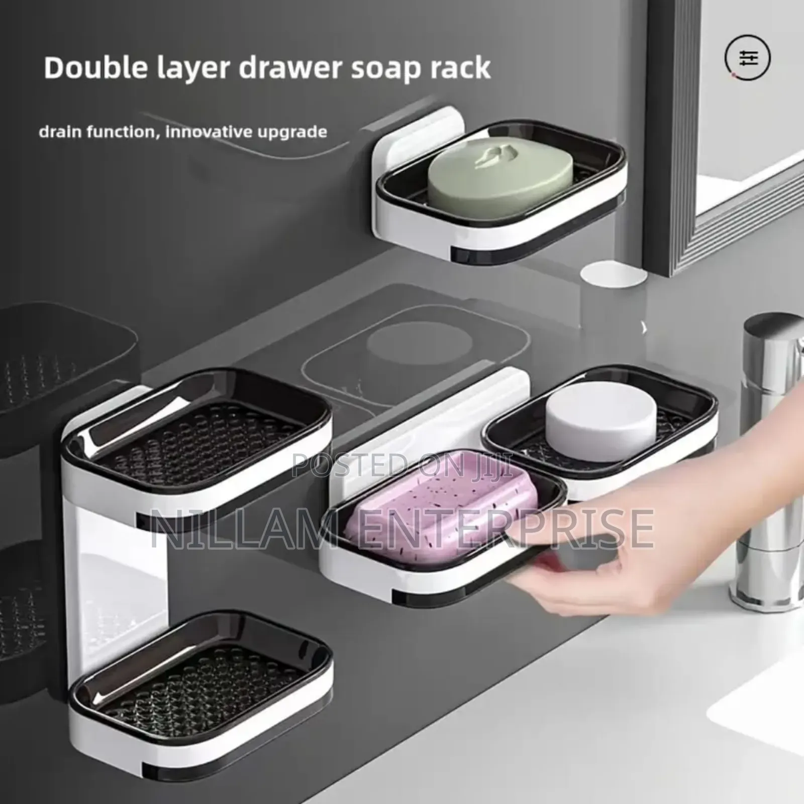 Double-Layer Wall-Mounted Soap Dish