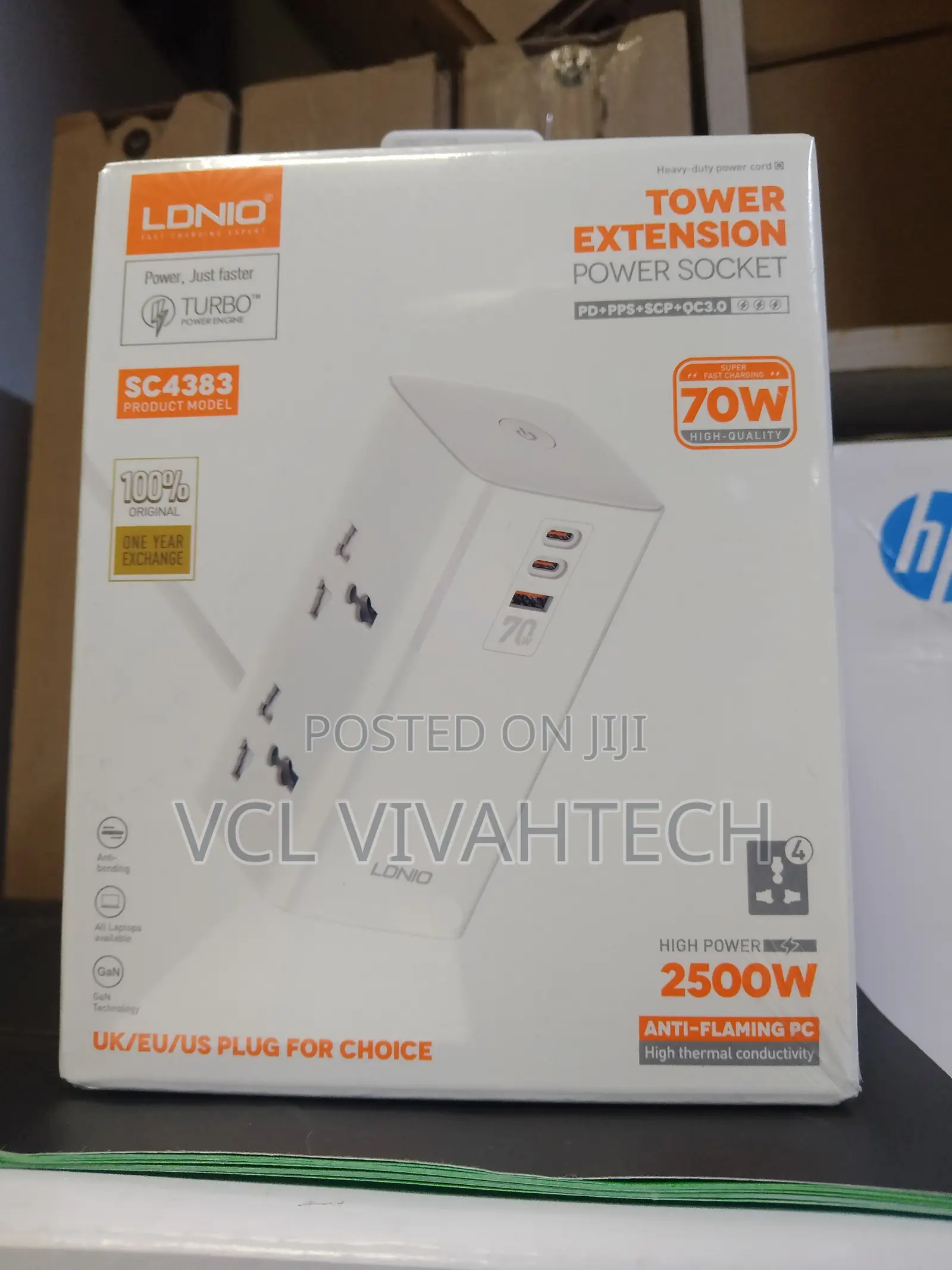 Ldnio Tower Extension Sc4383 (2 Usb-C + 1 Usb-A)