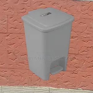 30l Hard Plastic Step Pedal Waste Bin Trash Can – Smooth Foot Pedal