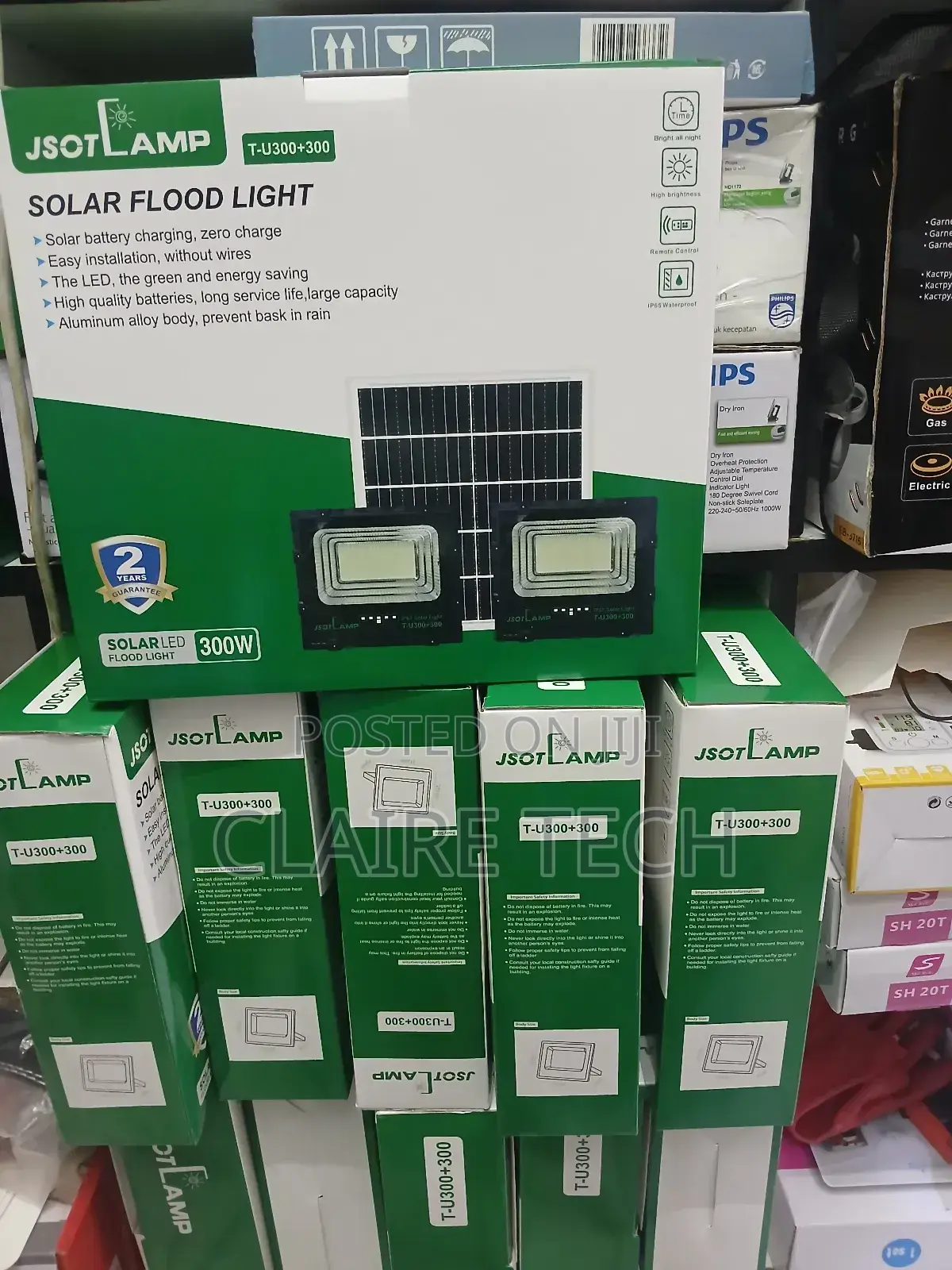 Solar Floodlight 300watts+300watts