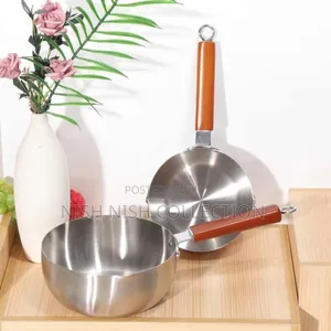 Acero Wood Handle Milk Pan